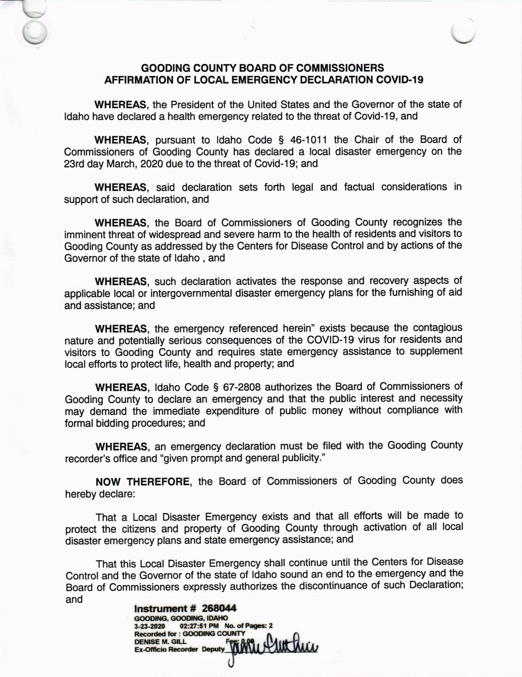 Affirm Emergency Declaration COVID-19 (1)